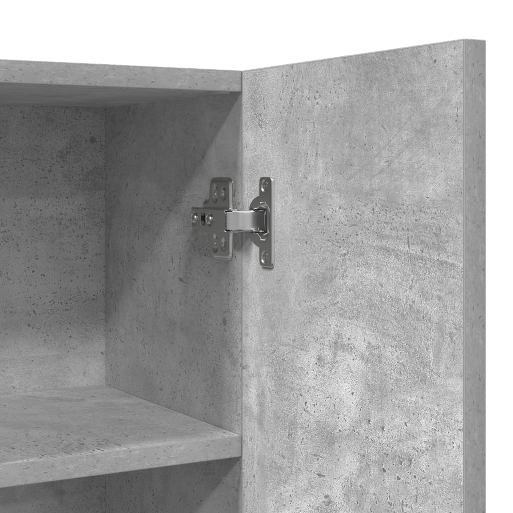 Washing machine cabinet concrete grey 70.5x25.5x90 cm