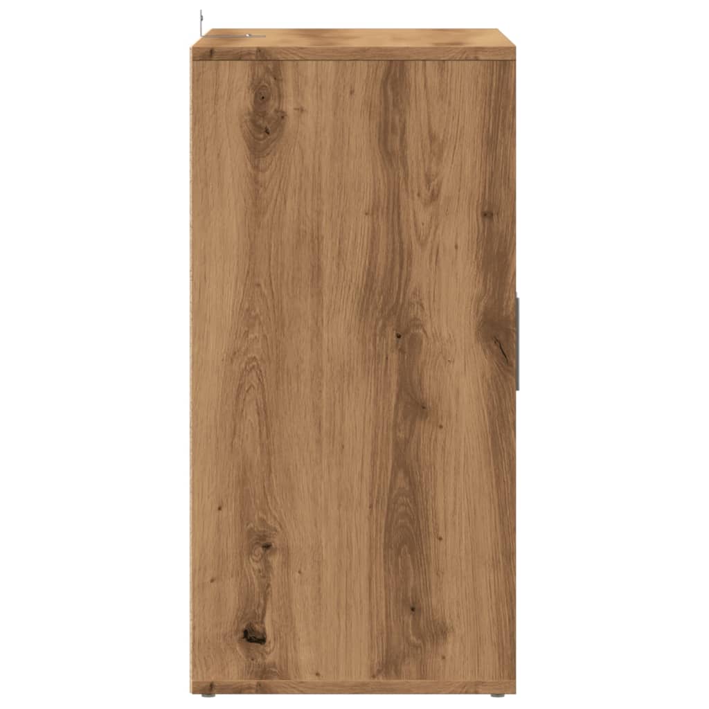 Étagère à chaussures Artisan en chêne 60x35x70 cm en bois