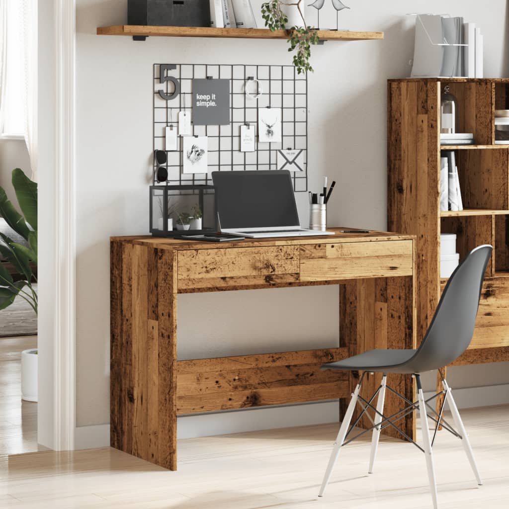 Desk old wood look 101x50x76.5 cm wood material