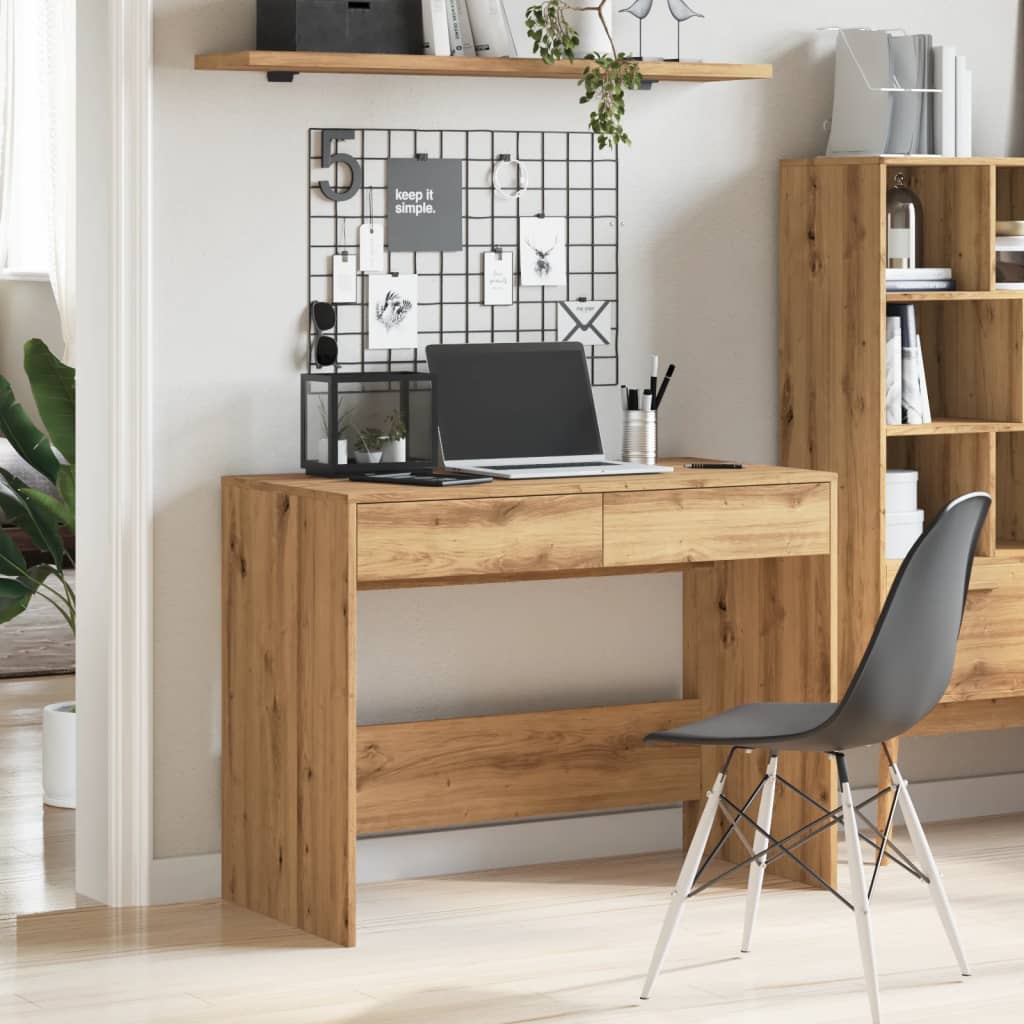 Desk Artisan Oak 101x50x76.5 cm Wood Material