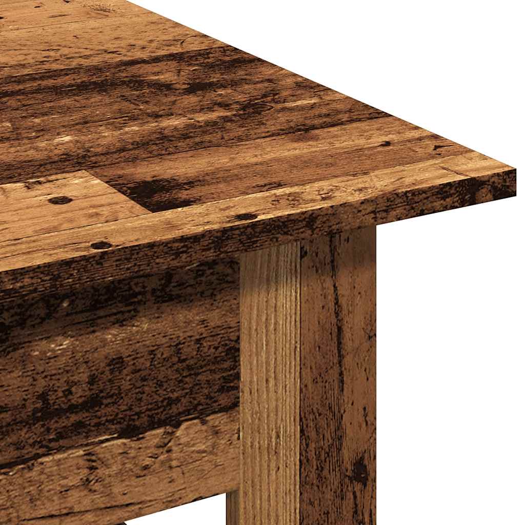 Table basse aspect bois de récupération 102x55x42 cm en bois