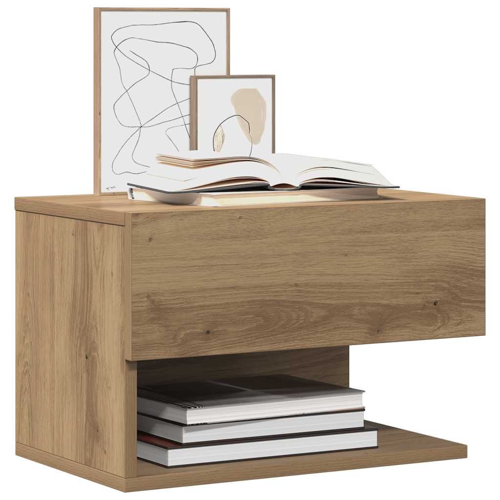 Wand-Nachttisch Artisan-Eiche