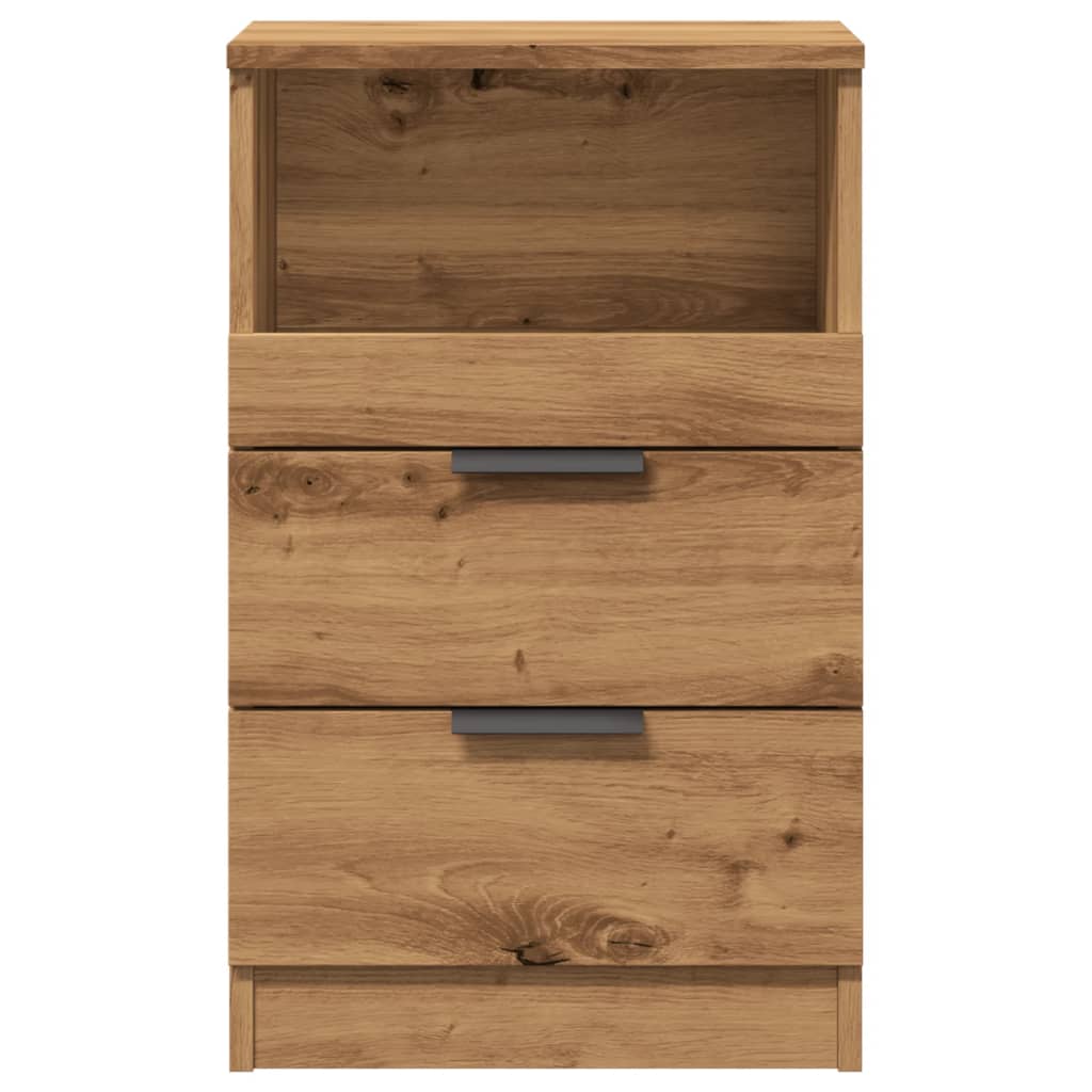 Bedside tables 2 pcs. Artisan oak 40x36x65 cm wood material