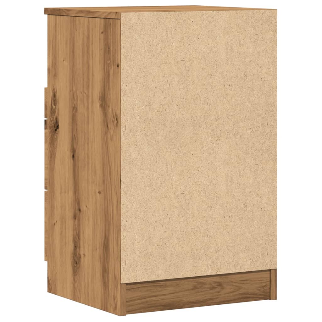 Bedside tables 2 pcs. Artisan oak 40x36x65 cm wood material