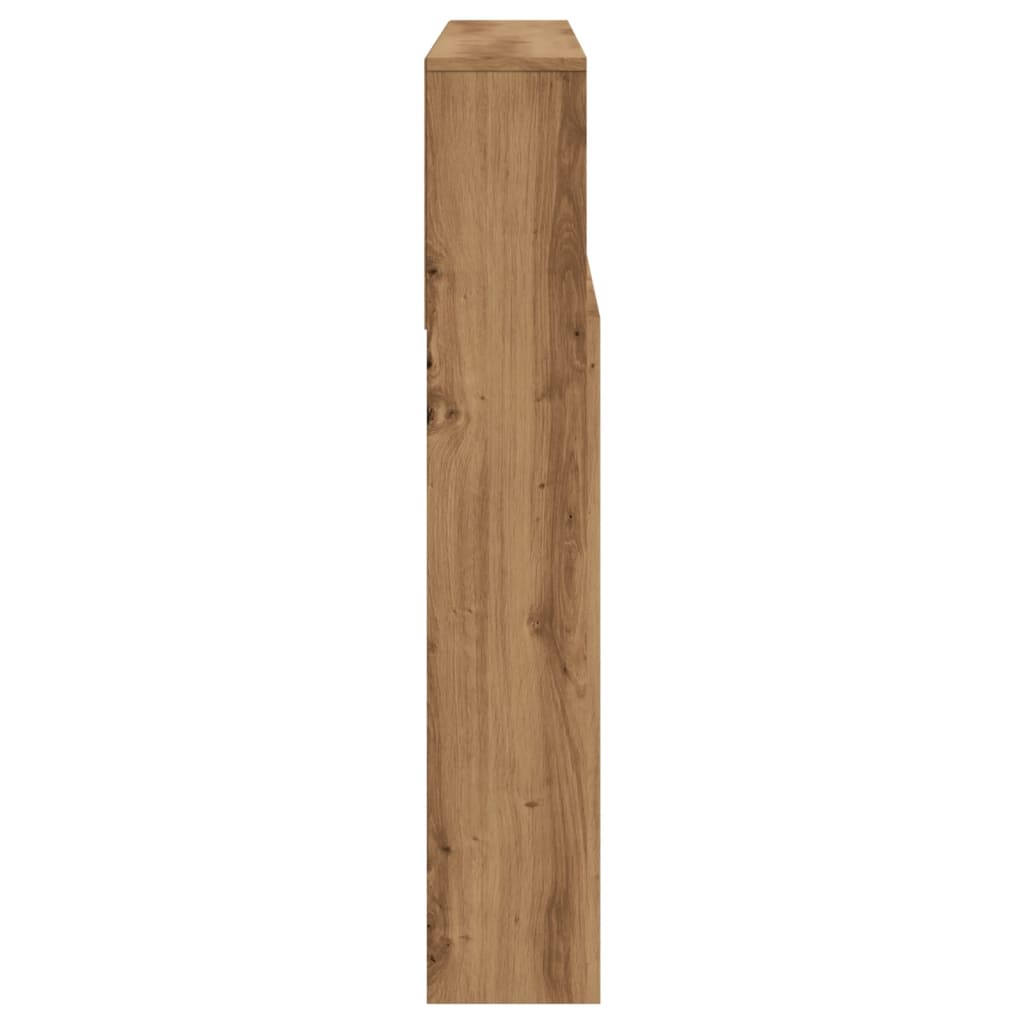 Bed headboard with shelves Artisan oak 120x19x103.5 cm
