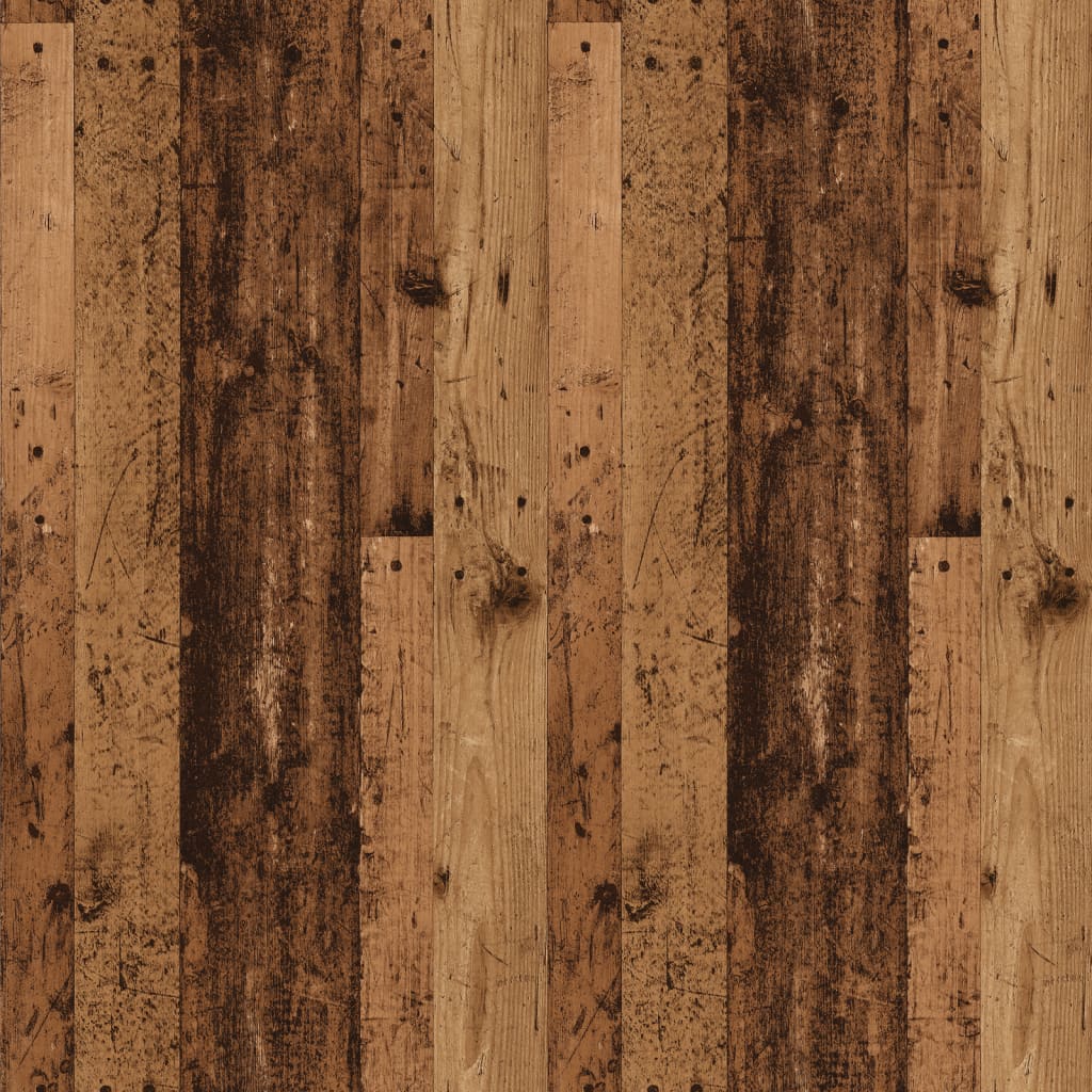 Table basse aspect bois de récupération 80x50,5x41,5 cm en bois
