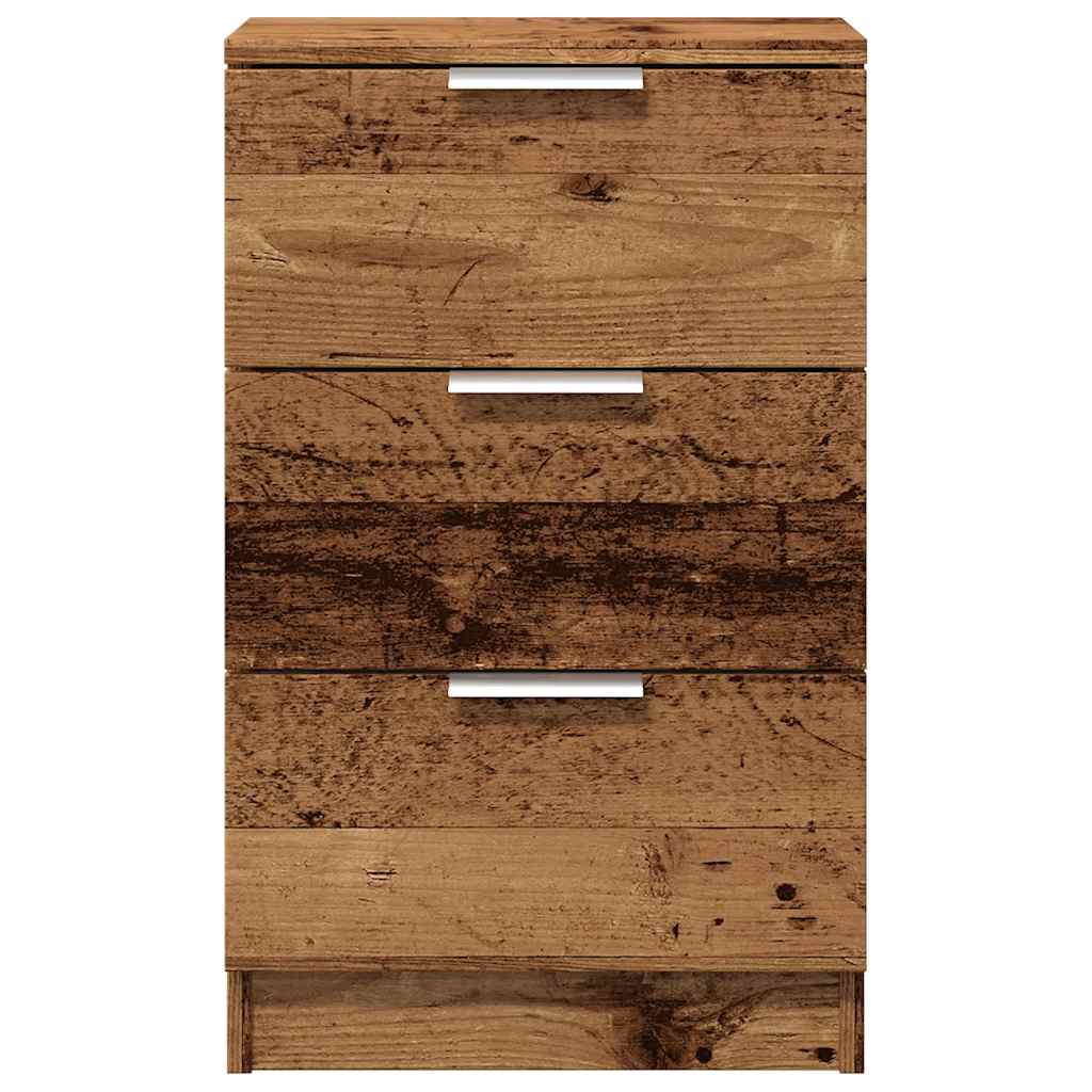 Bedside tables 2 pcs. Old wood look 40x36x65 cm wood material