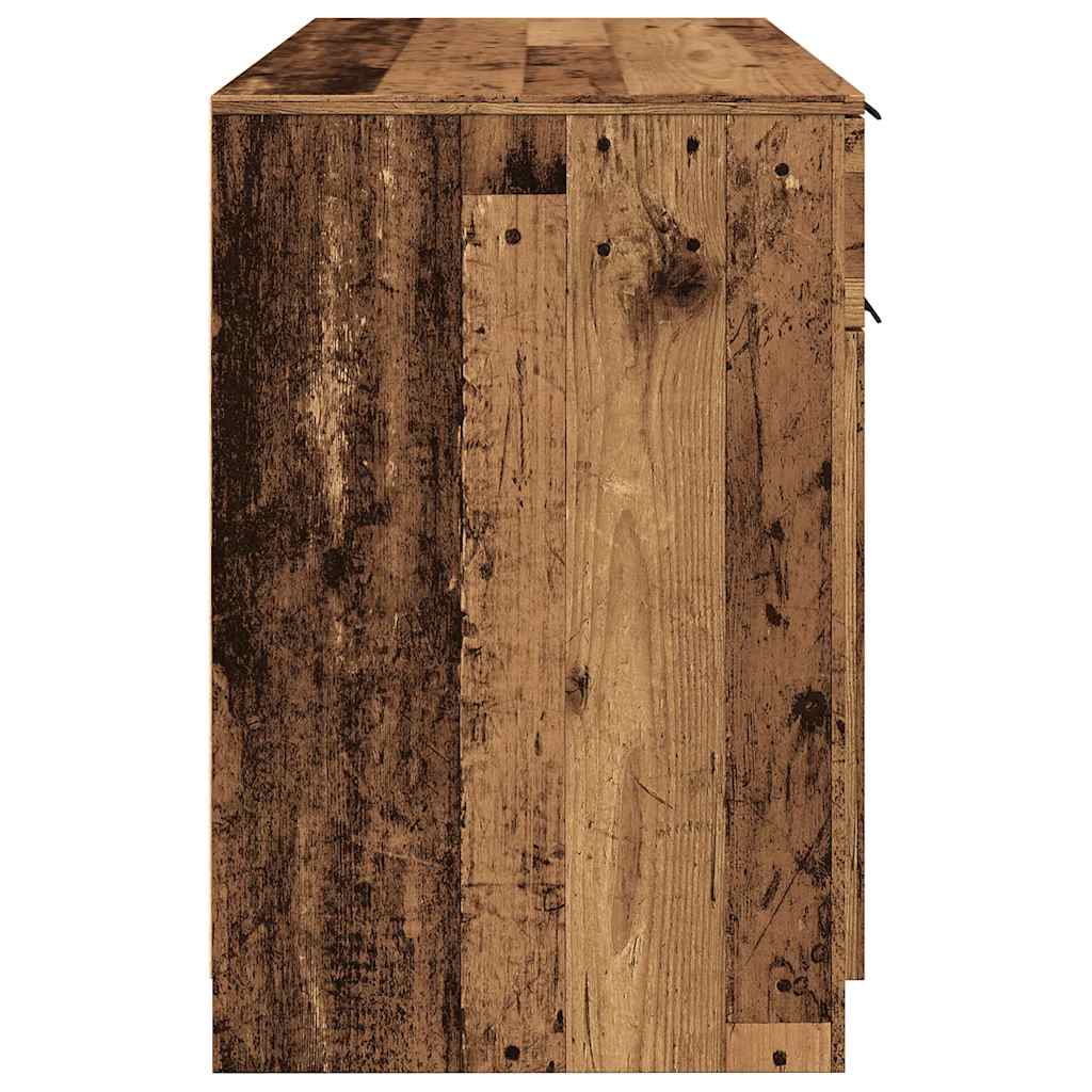 Desk old wood look 100x50x75 cm wood material