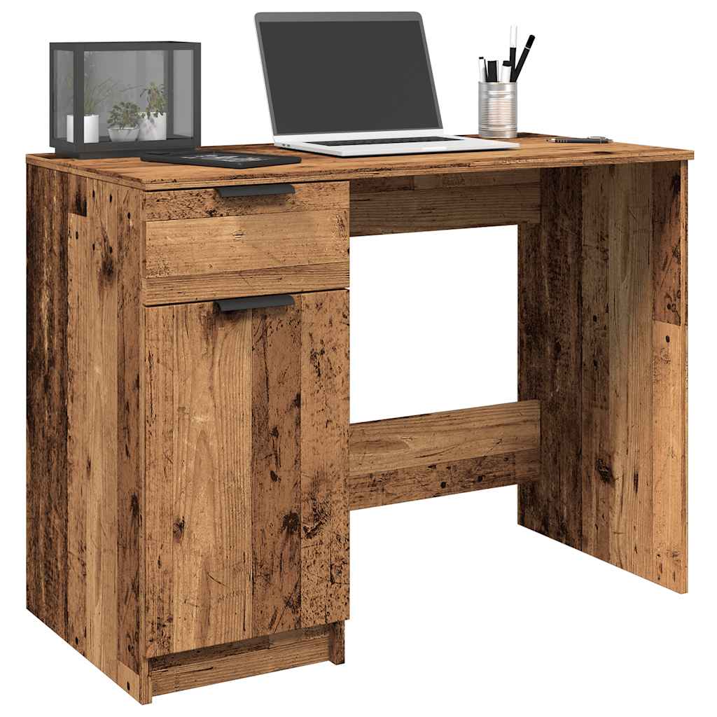 Desk old wood look 100x50x75 cm wood material