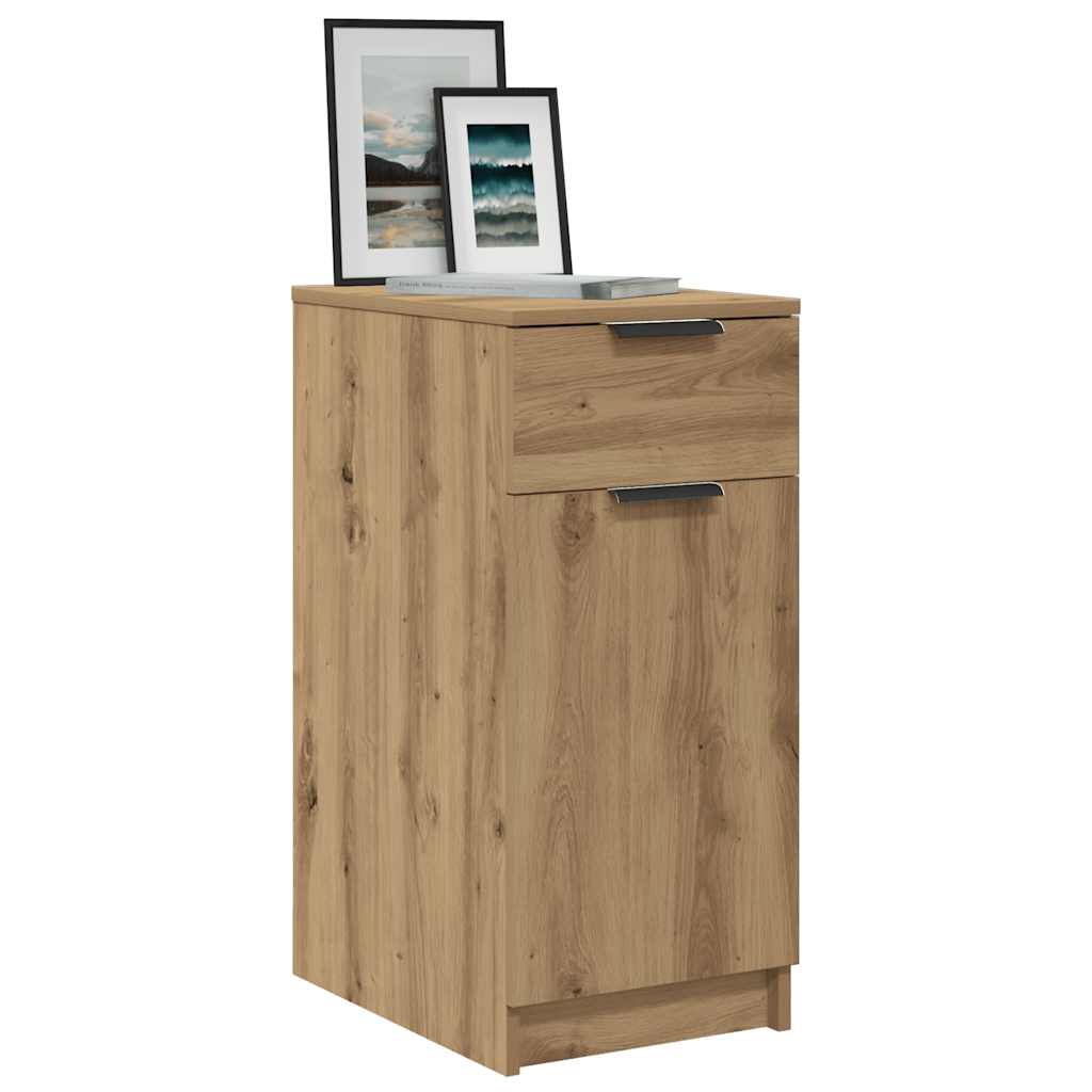 Office Cabinet Artisan Oak 33x50x75 cm Wood Material