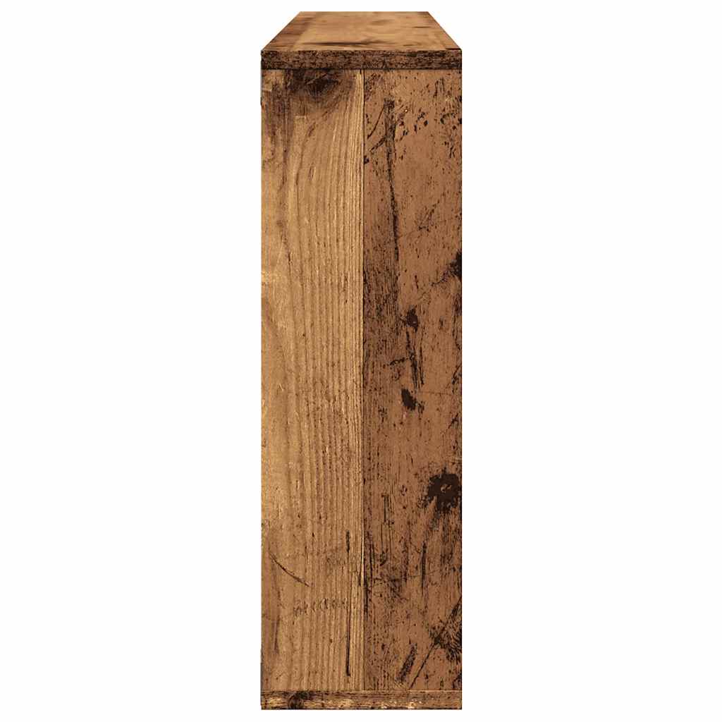 Wall shelf reclaimed wood 85x16x52.5 cm wood material