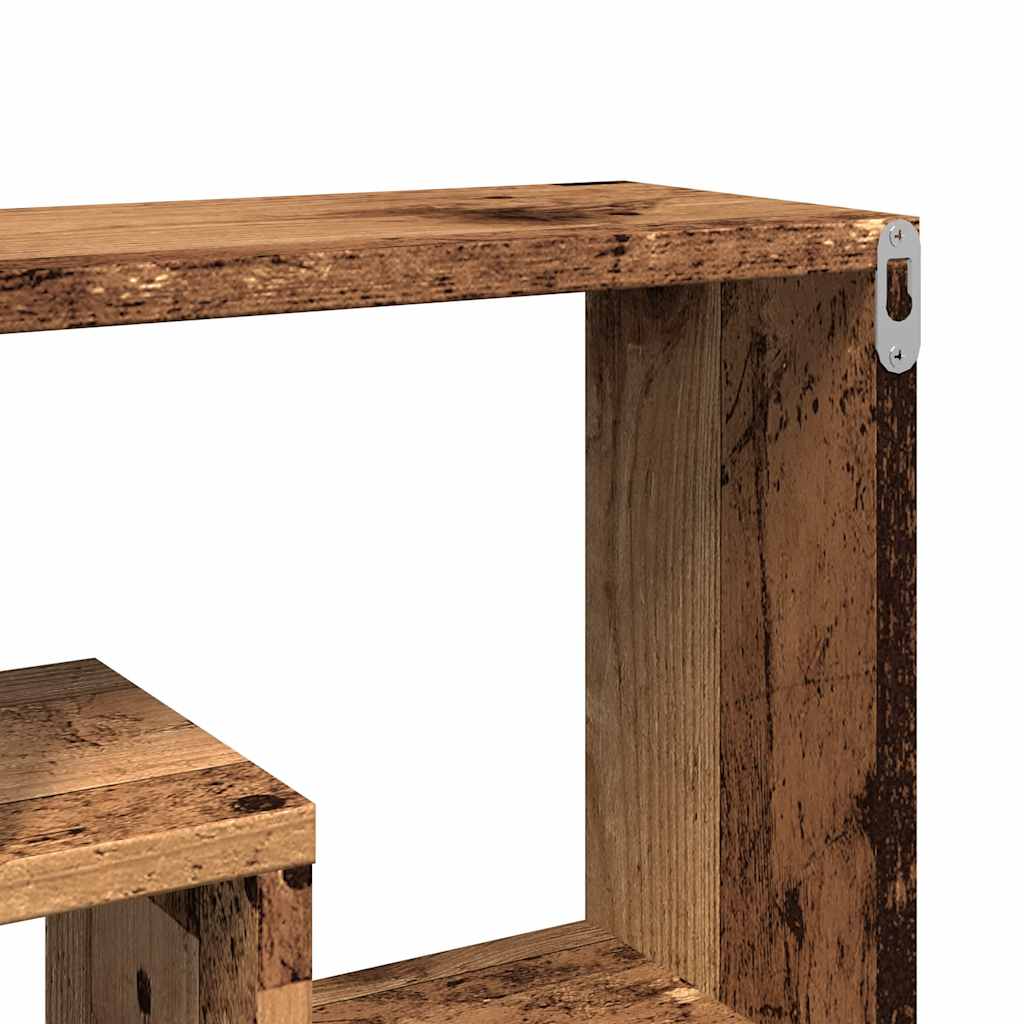 Wall shelf reclaimed wood 85x16x52.5 cm wood material