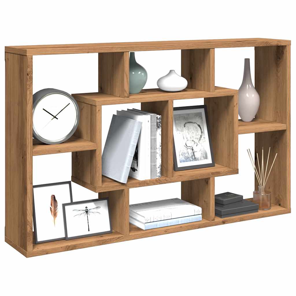 Wall shelf Artisan oak 85x16x52.5 cm wood material