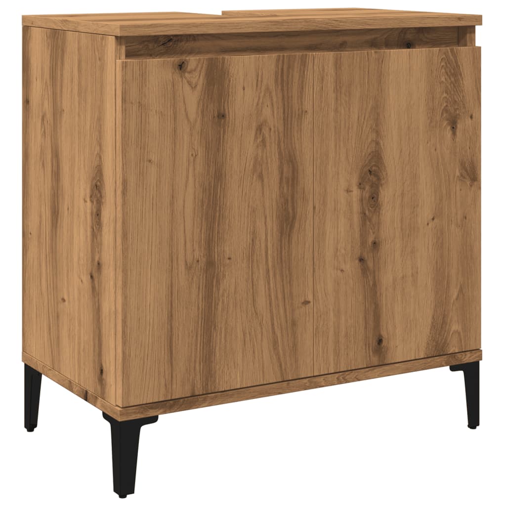 Washbasin cabinet Artisan oak 58x33x60 cm wood material