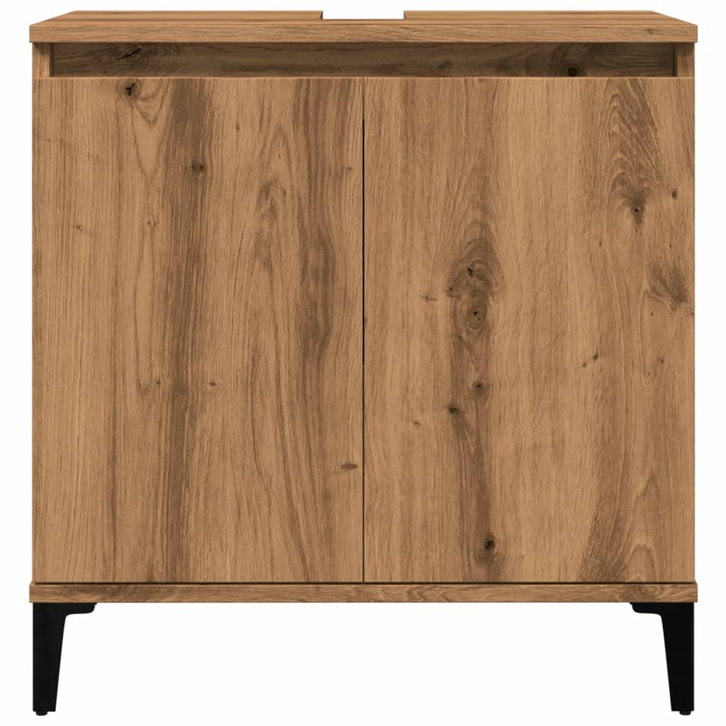 Washbasin cabinet Artisan oak 58x33x60 cm wood material