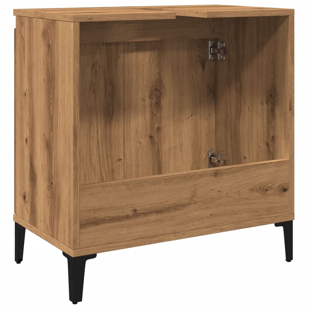 Washbasin cabinet Artisan oak 58x33x60 cm wood material