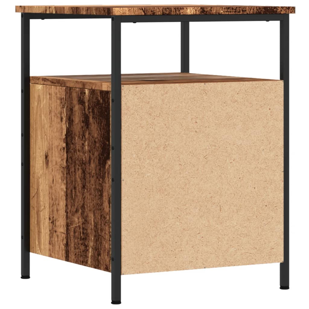 Bedside tables 2 pcs. Old wood look 44x45x60 cm wood material