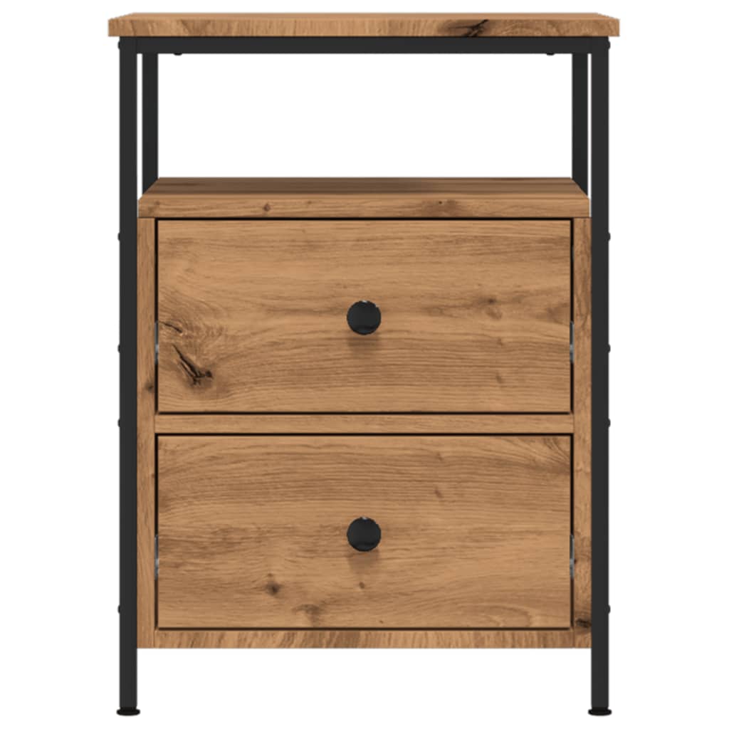 Bedside tables 2 pcs. Artisan oak 44x45x60 cm wood material