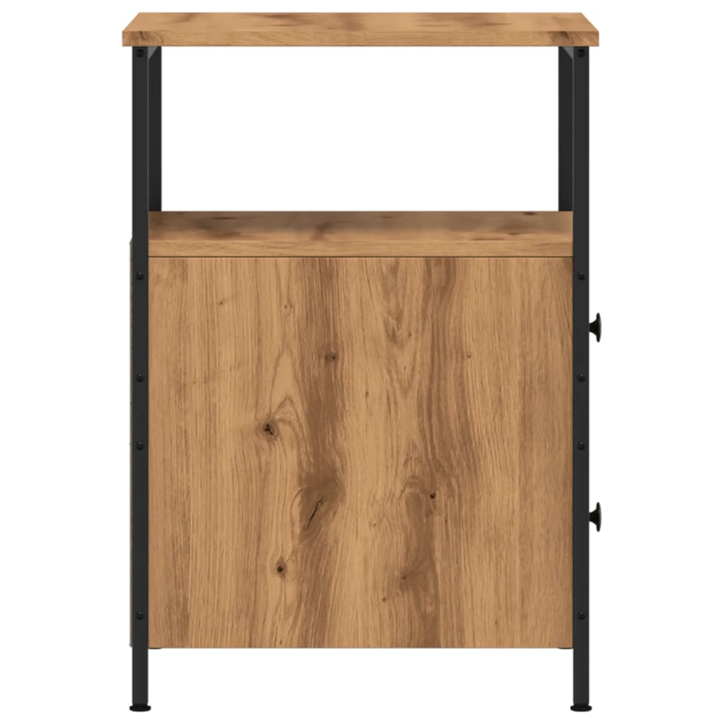 Bedside tables 2 pcs. Artisan oak 34x35.5x50 cm wood material