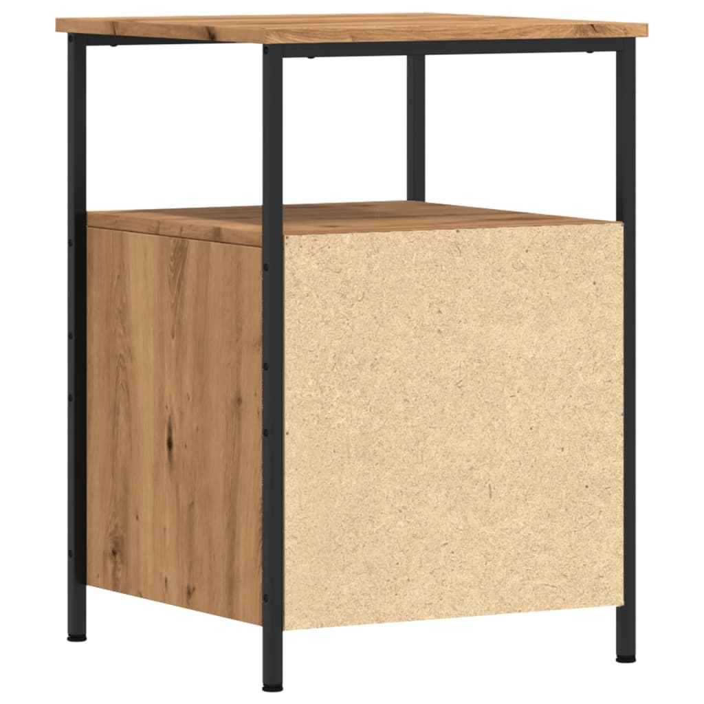 Bedside tables 2 pcs. Artisan oak 34x35.5x50 cm wood material