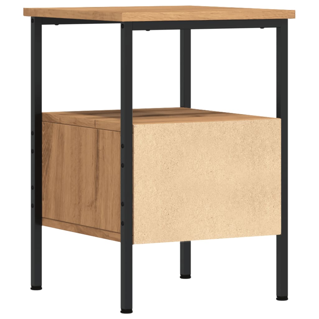 Bedside tables 2 pcs. Artisan oak 34x36x50 cm wood material