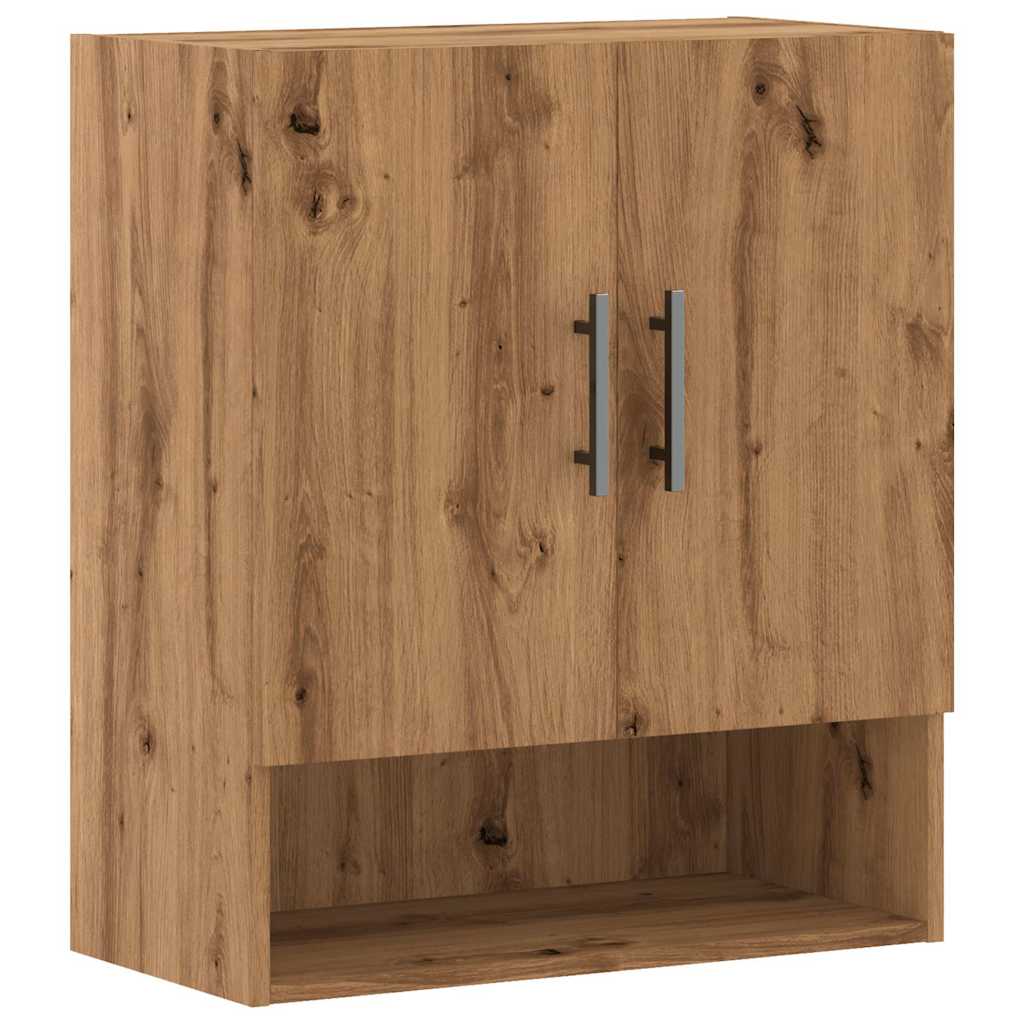 Armoire murale artisanale en chêne 60x31x70 cm matériau bois