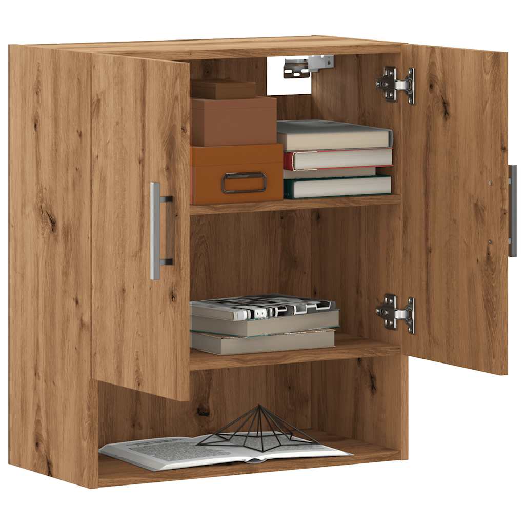 Armoire murale artisanale en chêne 60x31x70 cm matériau bois