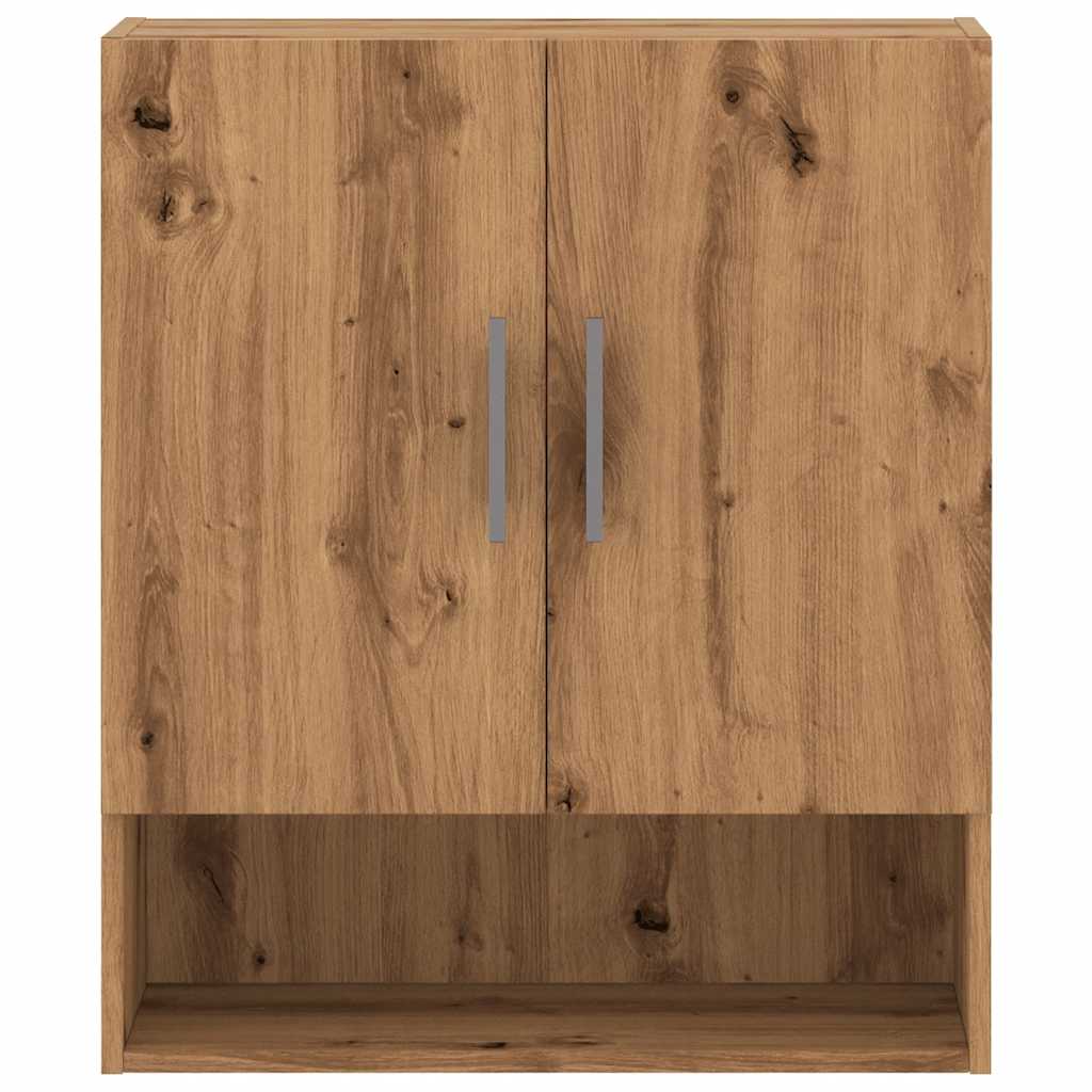 Armoire murale artisanale en chêne 60x31x70 cm matériau bois
