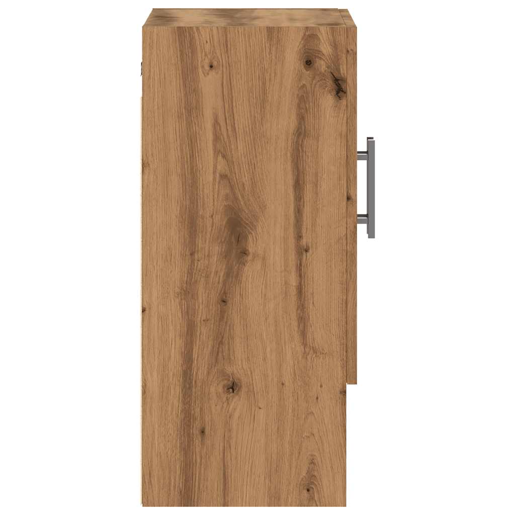 Armoire murale artisanale en chêne 60x31x70 cm matériau bois