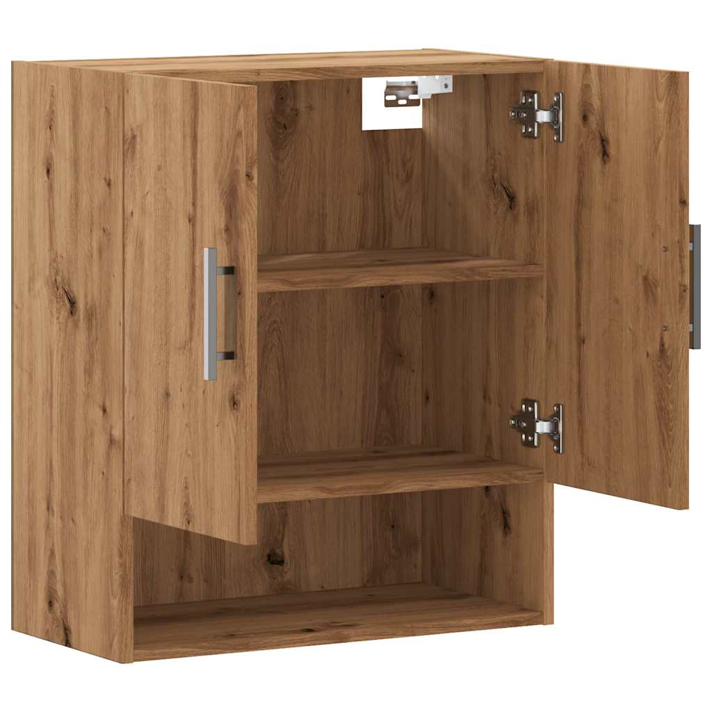 Armoire murale artisanale en chêne 60x31x70 cm matériau bois