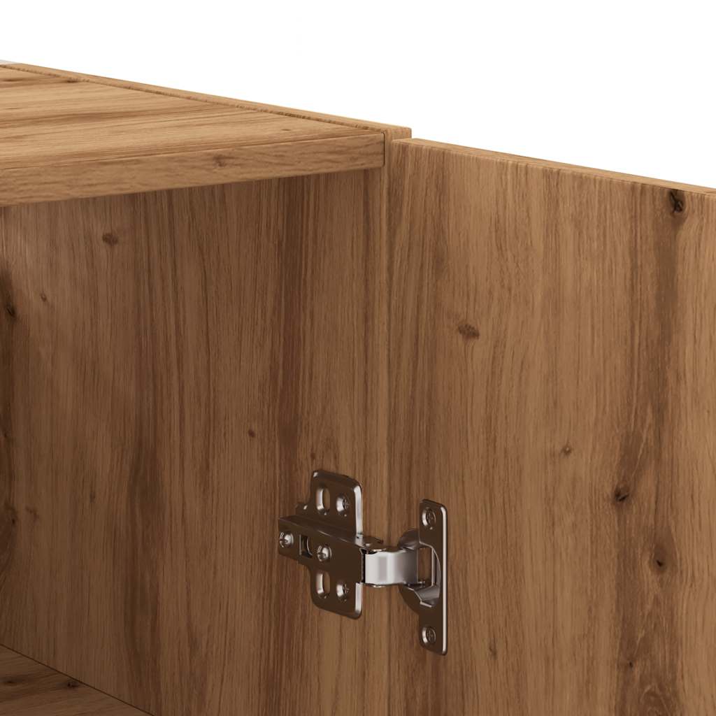 Armoire murale artisanale en chêne 60x31x70 cm matériau bois
