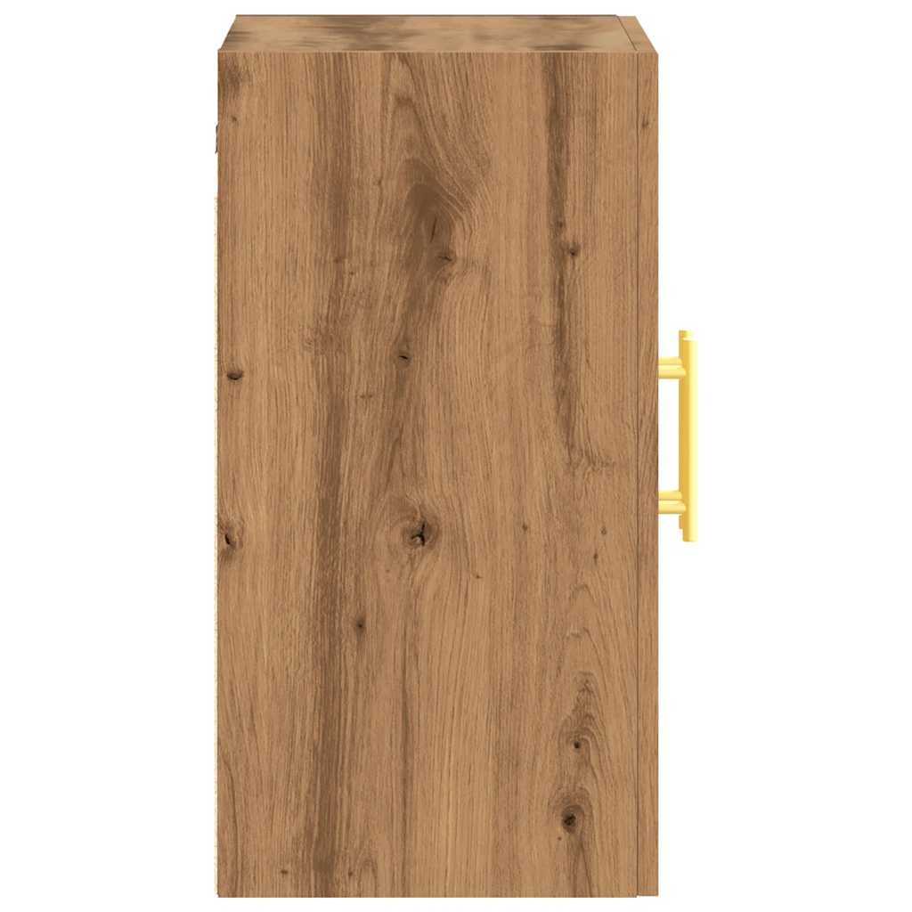 Armoire murale artisanale en chêne 60x31x60 cm matériau bois