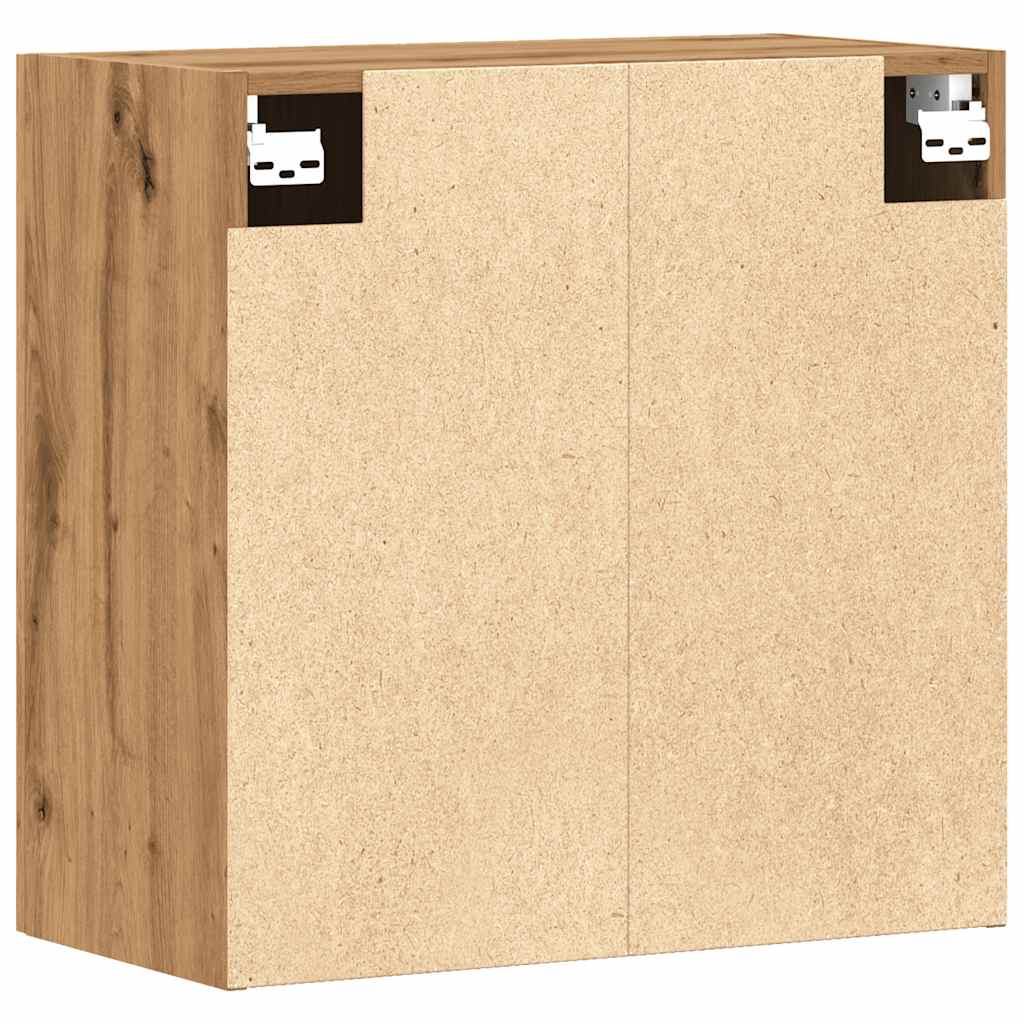Armoire murale artisanale en chêne 60x31x60 cm matériau bois