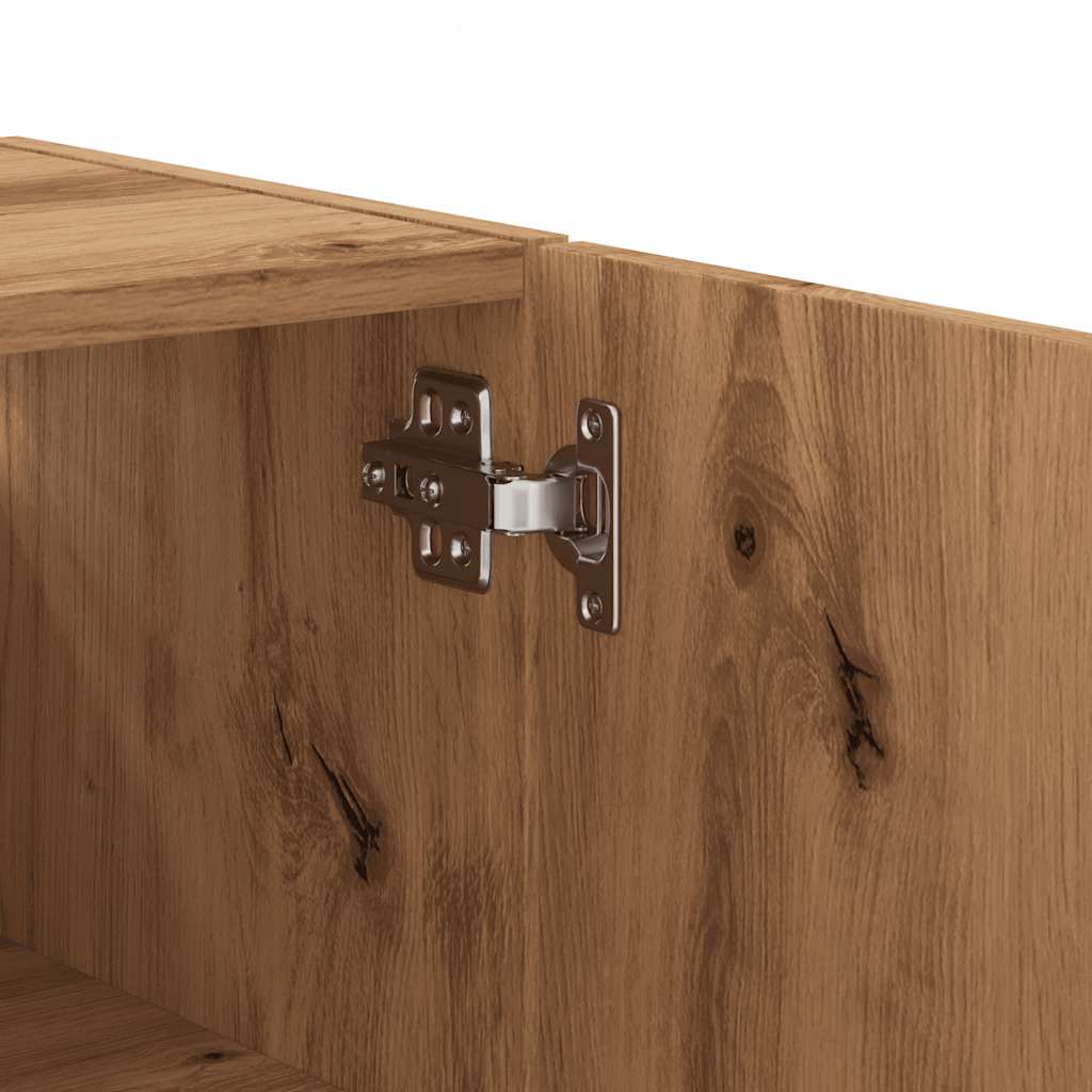 Armoire murale artisanale en chêne 60x31x60 cm matériau bois