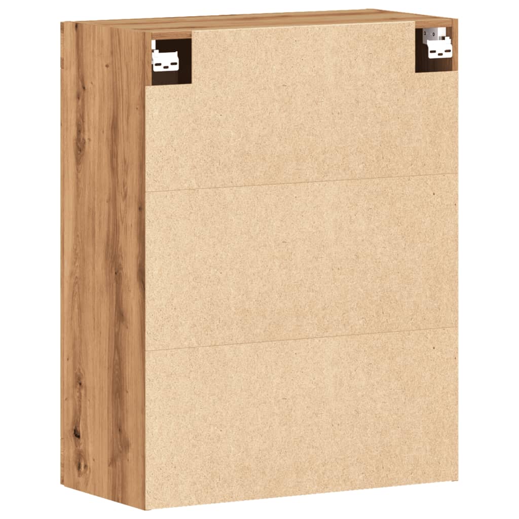 Armoire murale artisanale en chêne 69,5x34x90 cm matériau bois