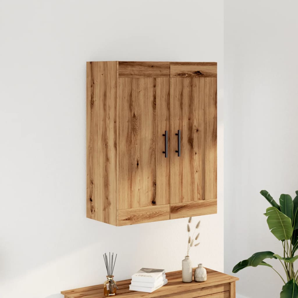 Armoire murale artisanale en chêne 69,5x34x90 cm matériau bois