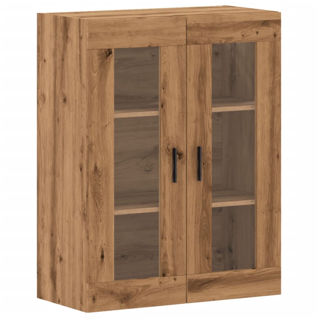 Armoire murale artisanale en chêne 69,5x34x90 cm