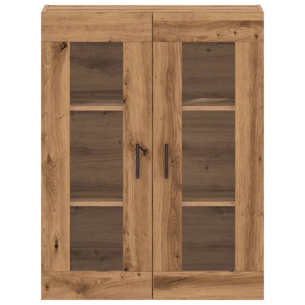 Armoire murale artisanale en chêne 69,5x34x90 cm