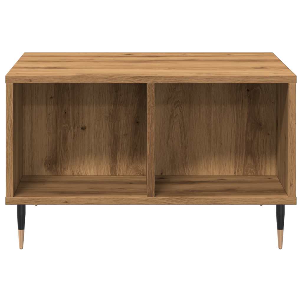 Table basse Artisan en chêne 60x50x36,5 cm matériau bois