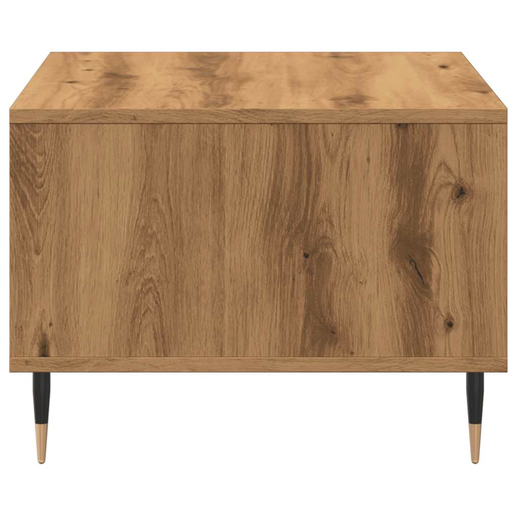 Table basse Artisan en chêne 60x50x36,5 cm matériau bois