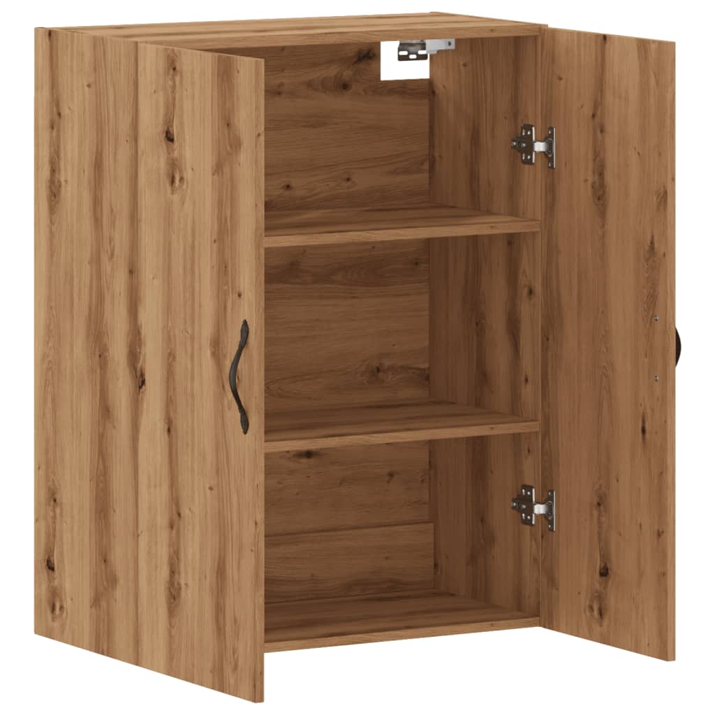 Armoire murale artisanale en chêne 69,5x34x90 cm matériau bois