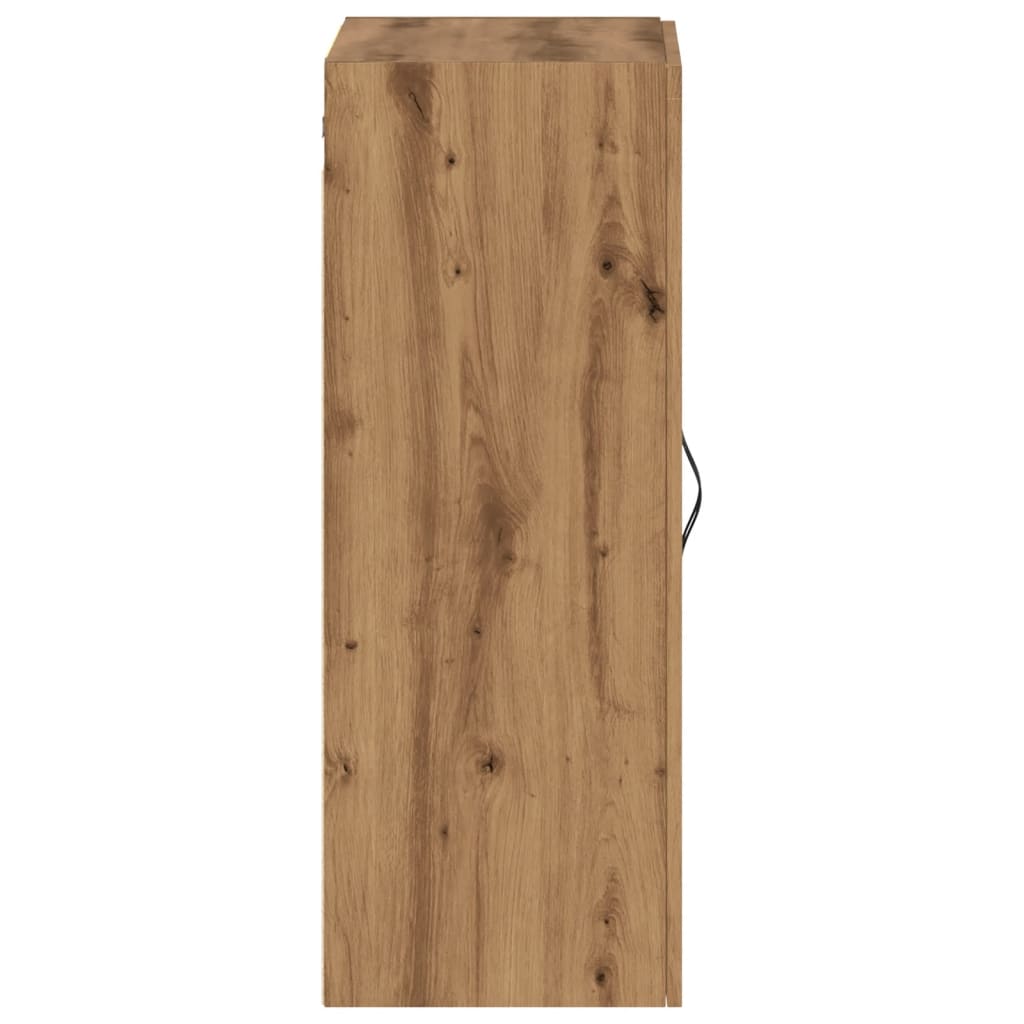 Armoire murale artisanale en chêne 69,5x34x90 cm matériau bois
