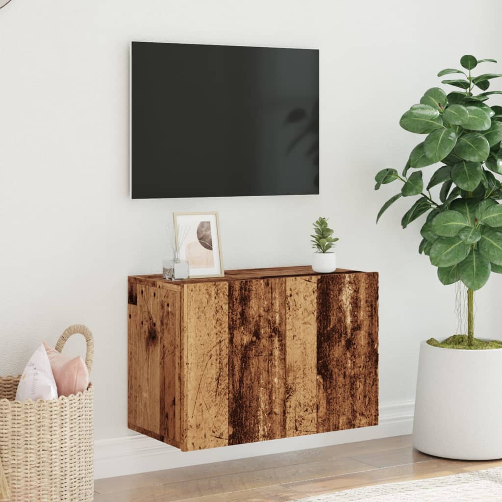TV wall cabinet old wood look 60x30x41 cm