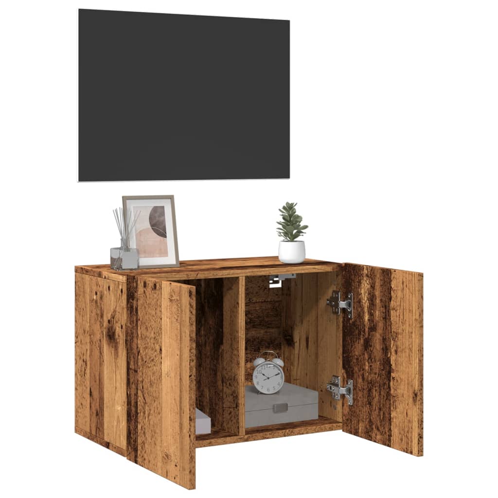 TV wall cabinet old wood look 60x30x41 cm