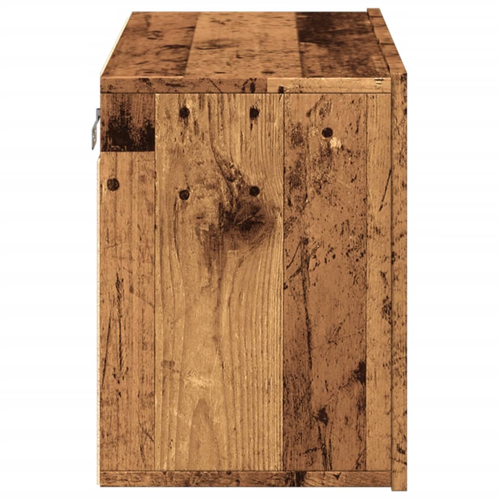 TV wall cabinet old wood look 60x30x41 cm