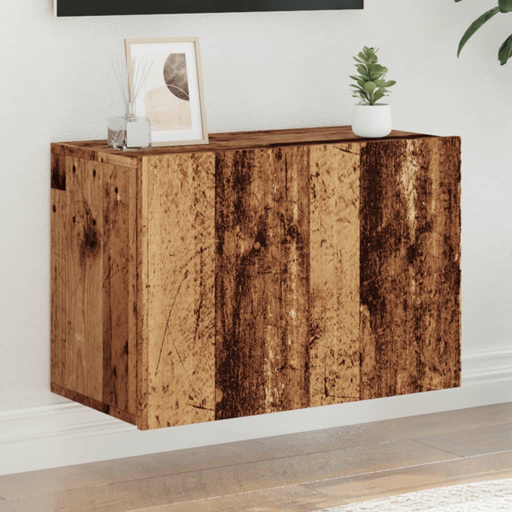 TV wall cabinet old wood look 60x30x41 cm