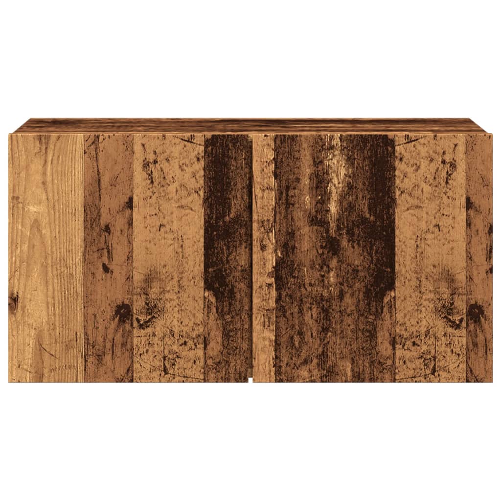 TV wall cabinet old wood look 80x30x41 cm