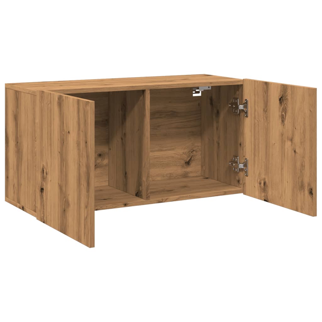 TV wall cabinet Artisan oak 80x30x41 cm