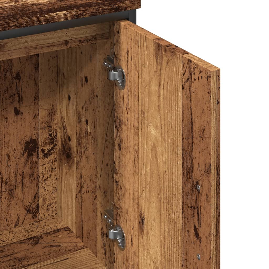 Washbasin cabinet old wood look 60x30x60 cm wood material