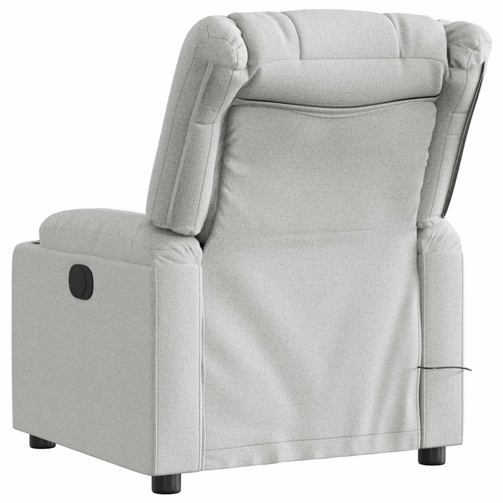 Massagesessel Wolkengrau Stoff